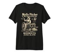 Molly Pitcher Histoire de la Guerre révolutionnaire T-Shirt Haut de Gamme