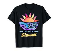 Molokini Cratère Coucher de Soleil Plage Vacances Océan Voyage Aventure T-Shirt