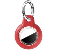 MOLOSLEEVE Coque étanche pour Apple pour AirTag, résistante aux chocs, aux rayures, simple pour Air Tag avec porte-clés, accessoires adaptés pour le suivi, les sacs, les bagages (1 pièce, rouge)