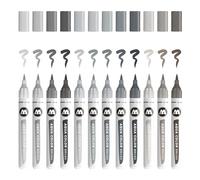 Molotow Aqua Color Brush Feutres avec mine pinceau et encre à base d’eau Gris