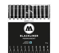 Molotow blackliner Complete Set 200485 avec tous les 11 pointes