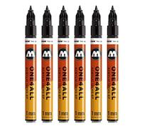 Molotow mo127101 ONE4all 127 HS de 6 EF pour charpentier, noir, contenu du