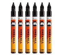 Molotow mo127212 ONE4all 127hs # 180 pour charpentier, signalschwarz, 6 Paquet