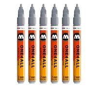 Molotow mo127218 ONE4all 127hs # 203 pour charpentier, 6 Contenu du, 2 mm, Cool Gris Pastel