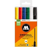 MOLOTOW MO200810 MOLOTOW One4All Stylos acryliques couleurs assorties 2,0 mm, 6 pcs.