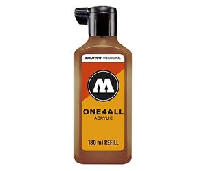 Molotow mo692092 Refill ONE4all, encre de recharge pour marqueurs permanents 180 ml, 1 pièce, Noisette