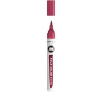 Molotow MO727243 Color Brush Aqua Crayon aquarelle 1-2 mm, bordeaux, diamètre 15 mm, longueur 140 mm
