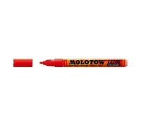 Molotow ONE4ALL 127.202 Marqueur de peinture acrylique, 2 mm, rouge trafic