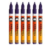 Molotow One4All 127HS #043 Marqueur MO127220 - Violet Foncé - Lot de 6