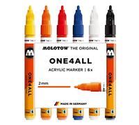 Molotow - One4All - Marqueur acrylique Étui Basic Set 1 6 Stück Blanc.