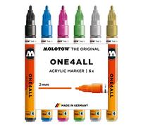 Molotow - One4All - Marqueur acrylique Etui métallique 6 Stück multicolore