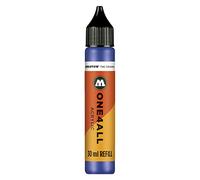 Molotow ONE4ALL Recharge acrylique 204 bleu véritable 30 ml pour marqueur permanent