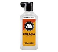 Recharge de peinture - Molotow - One4All - 180 ml - Signal White - Haute couvrance