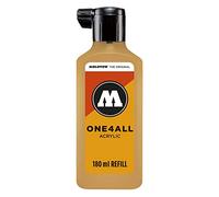 Molotow ONE4ALL Recharge d'encre acrylique pour marqueurs permanents, 1 flacon de 180 ml, couleur 208 ocre marron clair