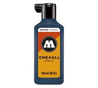 Molotow ONE4ALL Recharge d'encre acrylique pour marqueurs permanents Couleur 027 Bleu pétrole 180 ml