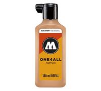 Molotow ONE4ALL Refill Acrylique Couleur 117 Pêche Pastel 180 ml Encre de recharge pour marqueur permanent