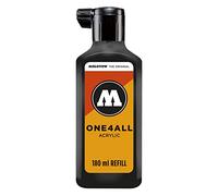 Molotow ONE4ALL Refill Acrylique Couleur 180 Signal Noir 180 ml Encre de recharge pour marqueur permanent