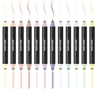 Molotow Sketcher Lot de 12 marqueurs Pastel
