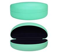 molshine Étui à lunettes de soleil à coque rigide, étui à lunettes classique extra large pour lunettes de soleil et lunettes(Cyan)
