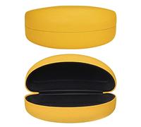 molshine Étui à lunettes de soleil à coque rigide, étui à lunettes classique extra large pour lunettes de soleil et lunettes(Jaune citron)