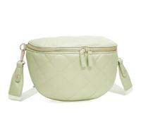 MOLSHINE Sac banane matelassé pour femme, sac banane tendance, sac à bandoulière, sac de poitrine, sac banane, Vert Soga, Tendance