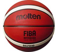 Molten BG2010 Ballon de Basket-Ball intérieur/extérieur, approuvé par la FIBA, Caoutchouc de qualité supérieure, Canal Profond, Taille 6, Orange/Ivoire, Convient pour Les garçons âgés de 12, 13, 14