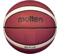 Molten B7G4550 Ballon de basketball en cuir synthétique de qualité supérieure 12 cases Taille 7