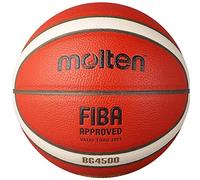 Molten Ballon de match de basket BG4500 en cuir rouge Taille 7 Rouge G