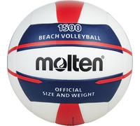 Molten Beach Volleyball | V5B1500-WN | Ball De Loisirs Blanc / Bleu / Rouge