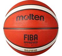 Molten BG2010 Ballon de Basket-Ball intérieur/extérieur, approuvé par la FIBA, Caoutchouc de qualité supérieure, Canal Profond, Taille 6, Orange/Ivoire, Convient pour Les garçons âgés de 12, 13, 14