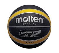 Molten bgr ballon de basketball coloré noir noir jaune size 7