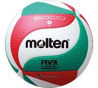 Molten Top V5M5000 Volley-ball, Blanc, Vert et Rouge, Taille 5, 1 unité