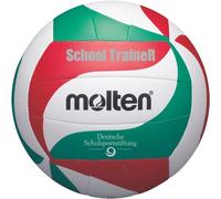 Molten V5M-ST SchoolTraineR Volley-ball blanc vert rouge taille 5