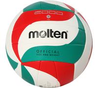 Molten V5M2000 Top Training Volleyball Gr. 5 Ball,Blanc/Vert/Rouge,5