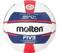 Molten Europe V5B5000-DE Ballon de Beach-Volley Blanc/Bleu/Rouge 5