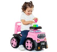 MOLTO | 3 in 1 SUV Porteur à posseur with Block Set | SUV Porteur à posseur différentes Couleurs | Jouets pour Enfants sûrs et Robustes | Favorise Le développement de l'enfant | +10 Mois (Rose)