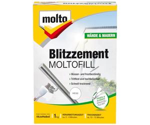 Molto 5087696 Moltofill Ciment à prise rapide Blanc 1 kg