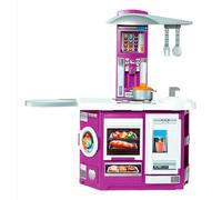 Molto Cuisine Cook Kitchen – 16 accessoires – 100×97×31 cm – Rose – Pour enfants