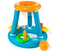 MOLTO | Jeu de basket-ball gonflable pour piscine et jardin - Panier gonflable pour enfants - Jeu de basket-ball pour extérieur - Comprend une balle gonflable