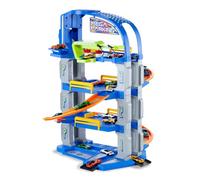 MOLTO | Jouet Parking Futur 4 Plantes avec 2 Voitures incluses Bleu | Jouets éducatifs pour Le développement des Enfants | À partir de 3 Ans