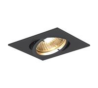 Molto Luce Plafonnier Quad 230 V plat et orientable aluminium noir mat