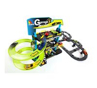 Molto Parking 3 étages Plus – pistes et 5 voitures – 59x55x33 cm – jaune enfants