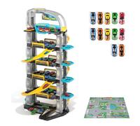 MOLTO | Parking 6-Storey avec Ascenseur Automatique, héliport, Auto-rayage, Station de Graisse, Station de Service | Toys éducatifs pour Enfants | +3 Ans