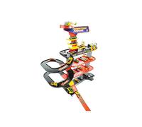 Molto Garage de jeu Parking Loop – 4 étages, rampe en spirale, multicolore – avec véhicules