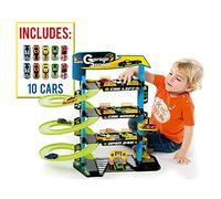 MOLTO | Parking pour Enfants à 4 Étages avec Accessoires, Piste pour Voitures Jouets, Jouets pour Enfants + 3 Ans, Garage pour Voitures