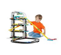MOLTO | Parking pour Enfants de 4 étages avec Ascenseur Automatique, héliport, Station de Lavage, Station de graissage, Station-Service | Jouets éducatifs pour Enfants | +3 Ans