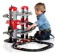 MOLTO | Parking pour Enfants de 4 étages avec rampes, laverie, Ascenseur, Station-Service, Graisse et Piste extérieure | Jouets éducatifs pour Enfants | Comprend 2 Voitures | À partir de 3 Ans