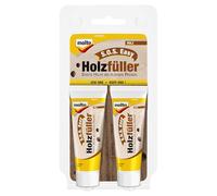 Molto S.O.S Easy Lot de 2 flacons de mastic prêt à l'emploi pour réparer les petits dommages dans le bois Blanc 20 ml