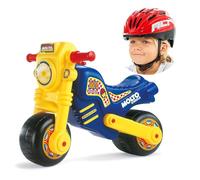 MOLTO | Scooter Cross-Trail + Casque Rouge | Scooter Tout Terrain | Jouets pour Enfants sûrs et résistants | Favorise Le développement sain des garçons et des Filles | De 18 à 36 Mois