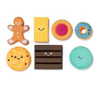 MOLTO - Set de Biscuits sensoriels pour bébés, Aliments factices, Jouet d'éveil Comprenant 7 Biscuits de Formes, Textures et Couleurs différentes, à partir de 10 Mois.